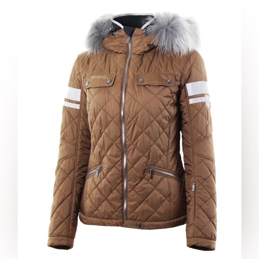 Toni Sailer Hanna Insulated Ski Jacket with Fur (Women's). Size Small 38.